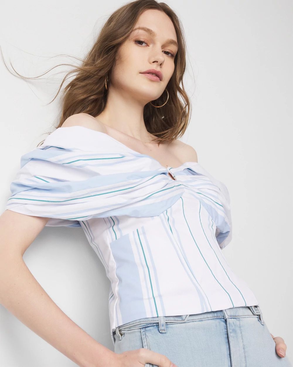 Drama Sleeve Bustier | White House Black Market